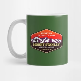 Mount Stanley - Mt Ngaliema - Uganda - Dem. Republic of Congo - Summit Trekking Badge Mug